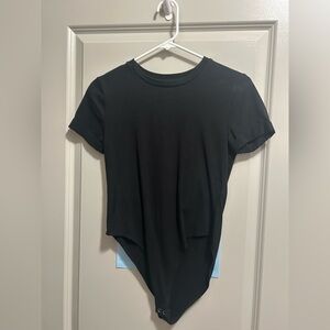 Black Short Sleeve Bodysuit